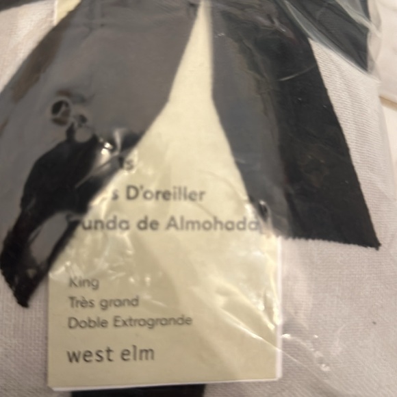 New West Elm King Shams - Picture 2 of 2